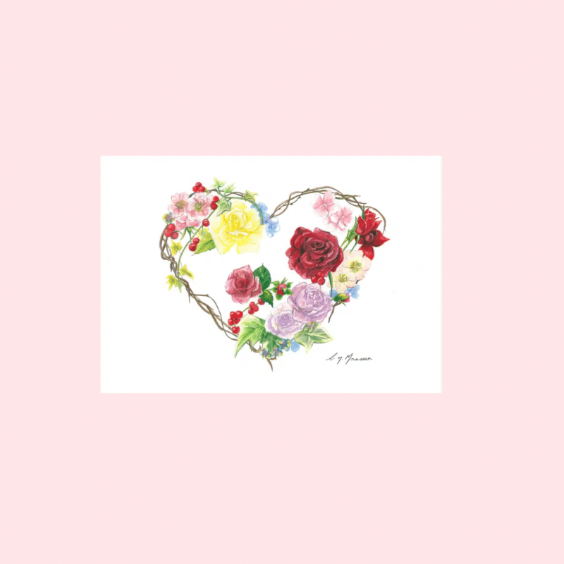 Love heart greeting card