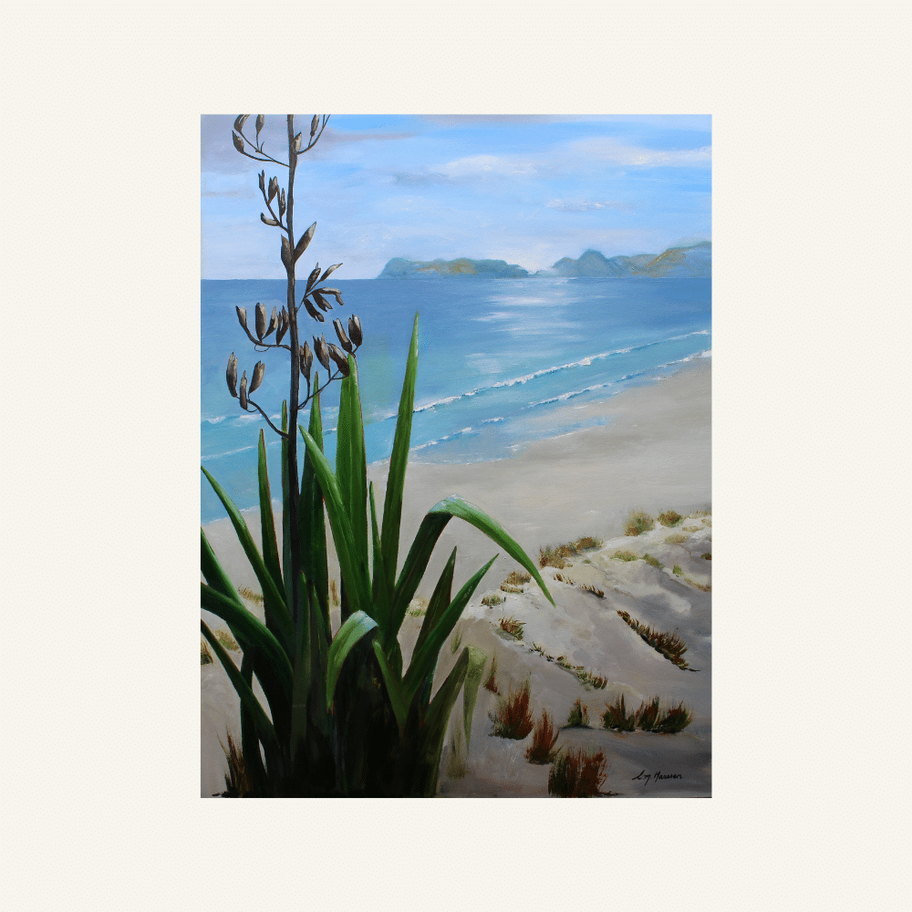Moana, beach greeting card