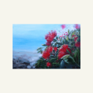 Pohutukawa New Zealand native flower greeting card
