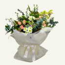 Lime Blossom flower bouquet with fresh green and white seasonal blooms, available for same-day flower delivery in Whangārei from Amber Lee Florist