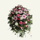 Pink & White casket cover Amber Lee Florist (1)