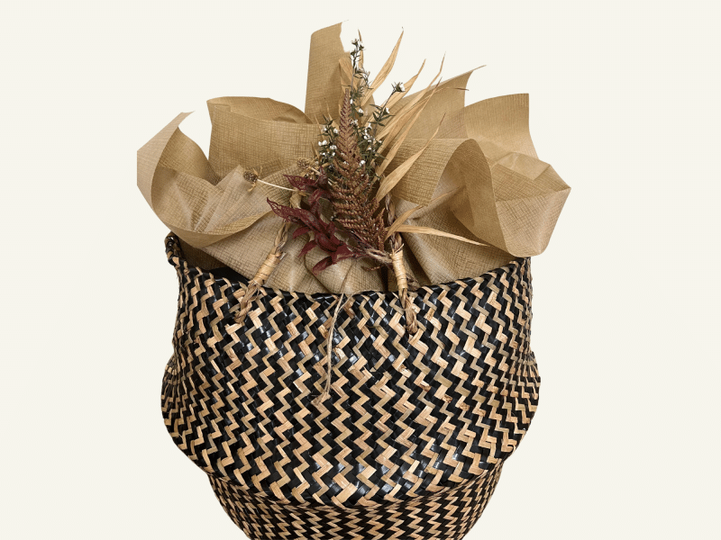 Aroha Gift Basket filled with gourmet treats and reusable gifts