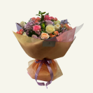 Rainbow Rose Collection Bouquet of mixed coloured fresh roses
